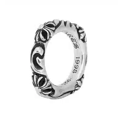 Chrome Hearts Cross Motif Ring Silver