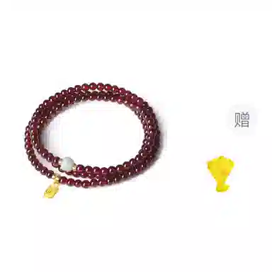 【S925纯银|福气满满】 七七银饰 鸿运福牌纳福珠串 新中式国风高级感转运珠 百搭福牌 本命年转运必备 好运天然 玛瑙 手串 男女同款情侣款