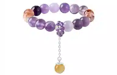 石头记 前途似锦 九紫离火 紫气东来 小众转运佛珠串珠 能量磁场#好运 礼盒装天然 紫水晶 手串 女款