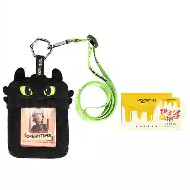 POTDEMIEL Night Fury Plush Card Holder