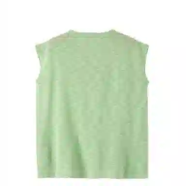 晚白 高弹力轻薄透气宽松版型针织衫 女款