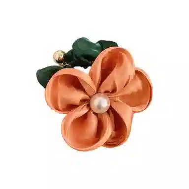 蒙妮 玫瑰花花朵 布艺 发圈 女款