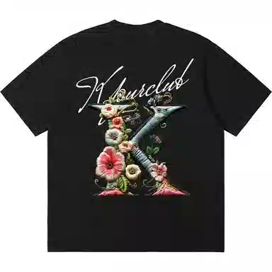 K411 Vintage Embroidered Logo T-Shirt