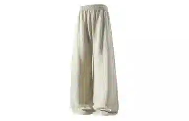 大卫贝肯 美式高街潮流学院风扎染山本褶皱透气冰丝凉感薄款高腰简约轻盈设计垂感通勤百搭宽松直筒阔腿长裤休闲裤 男女同款