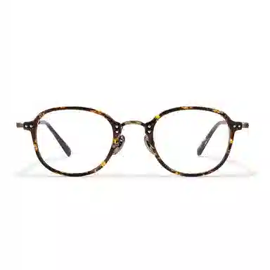 【联系客服可配度数】 佐川 超轻近视眼镜 复古文艺 时尚百搭 撞色设计 大脸显小 可配近视 圆形 光学镜架 男女同款情侣款