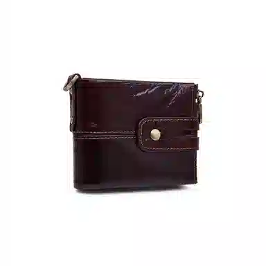 老人头 复古简约设计感通勤百搭上班多功能短款 头层牛皮 钱包 男女同款情侣款 黑色/咖色/棕色