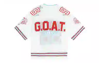 STK Small Town Kid Goat Mesh V-Neck Knit Short Sleeve T-Shirt