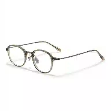 【联系客服可配度数】 佐川 超轻近视眼镜 复古文艺 时尚百搭 撞色设计 大脸显小 可配近视 圆形 光学镜架 男女同款情侣款