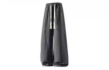 大卫贝肯 美式高街潮流学院风扎染山本褶皱透气冰丝凉感薄款高腰简约轻盈设计垂感通勤百搭宽松直筒阔腿长裤休闲裤 男女同款