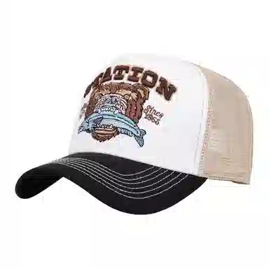 山一丸 美式休闲遮阳透气 棉 鸭舌帽 男女同款情侣款