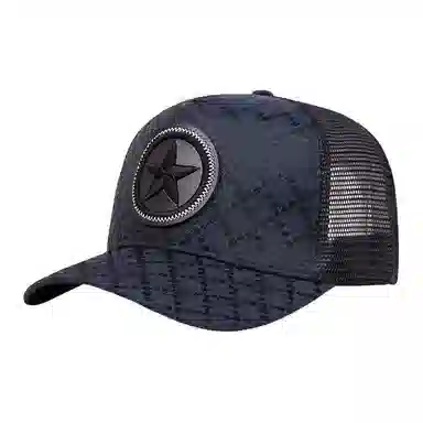 山一丸 透气网户外遮阳嘻哈 棉 鸭舌帽 男女同款情侣款