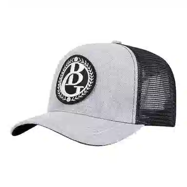 山一丸 绣花水洗做旧经典透气网帽户外 棉 鸭舌帽 男女同款情侣款