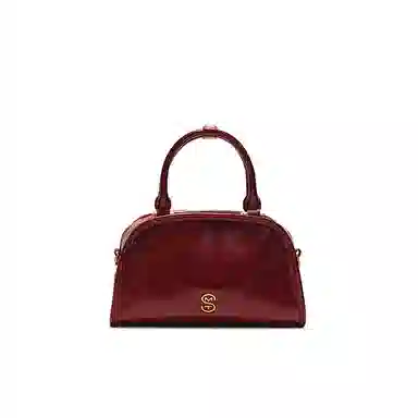 西木汀 莫妮卡 小众设计高级感通勤百搭波士顿包 牛皮 单肩手提包 女款 多色