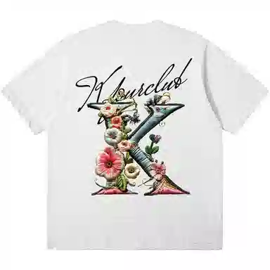 K411 Vintage Embroidered Logo T-Shirt