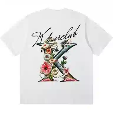 K411 Vintage Embroidered Logo T-Shirt