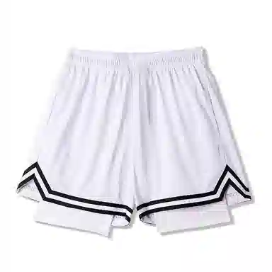 泡泡陷阱 美式训练裤网眼拼接休闲短裤篮球裤 男女同款