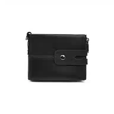 老人头 复古简约设计感通勤百搭上班多功能短款 头层牛皮 钱包 男女同款情侣款 黑色/咖色/棕色