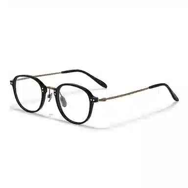 【联系客服可配度数】 佐川 超轻近视眼镜 复古文艺 时尚百搭 撞色设计 大脸显小 可配近视 圆形 光学镜架 男女同款情侣款