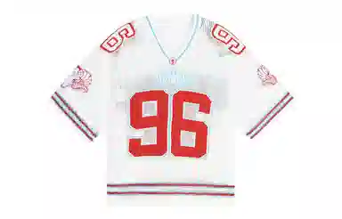 STK Small Town Kid Goat Mesh V-Neck Knit Short Sleeve T-Shirt