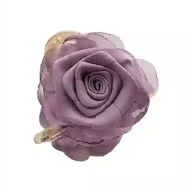 蒙妮 新中式玫瑰干枯花朵 布艺 发夹 女款