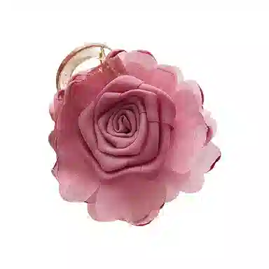 蒙妮 新中式玫瑰干枯花朵 布艺 发夹 女款