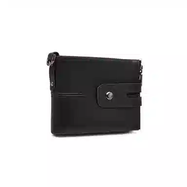 老人头 复古简约设计感通勤百搭上班多功能短款 头层牛皮 钱包 男女同款情侣款 黑色/咖色/棕色