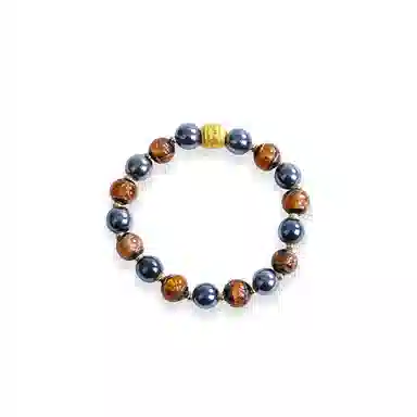 大唐国鼎 扎基拉姆招财新中式复古风小众设计优雅国潮 精致纹理旺事业学业本命年财运 好运 琉璃 玉石手串 女款