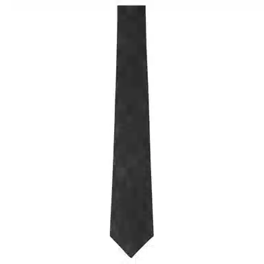 Louis Vuitton Checkered Silk Tie Black