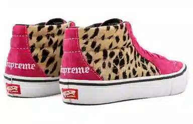 Supreme x Vans SK8 Velvet Leopard Magenta