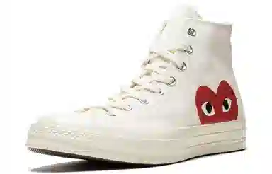 CDG x Converse Chuck Taylor All Star 1970s Hi White Red