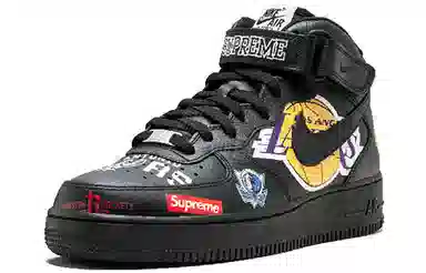 Supreme x NBA x Nike Air Force 1 Mid Black