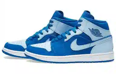 Jordan Air Jordan 1 Retro Mid Team Royal Ice Blue 2017
