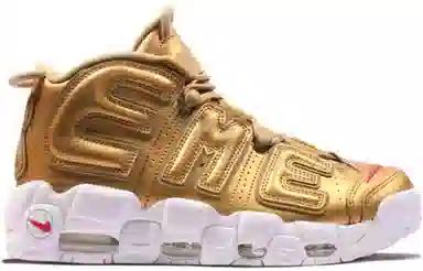 Supreme x Nike Air More Uptempo Metallic Gold