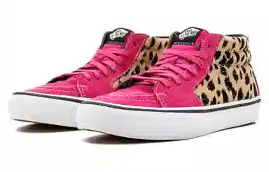 Supreme x Vans SK8 Velvet Leopard Magenta