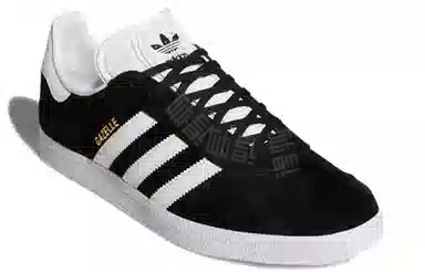 adidas Gazelle Black White Gold