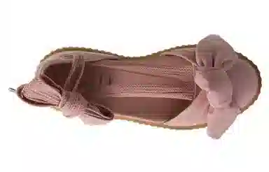 PUMA Rihanna Fenty Bow Creeper Sandal Silver Pink