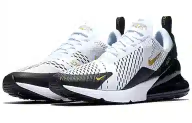Nike Air Max 270 Black White Gold