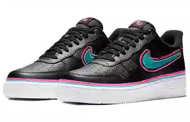 Nike Air Force 1 Sport NBA Black Blue Gale Laser Fuchsia