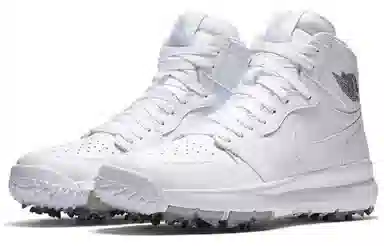 Jordan Air Jordan 1 Retro Golf Cleat White Metallic