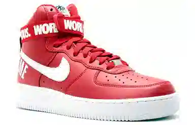 Supreme x Nike Air Force 1 High "World Famous Red"
