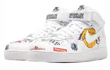 Supreme x Nike Air Force 1 High NBA White