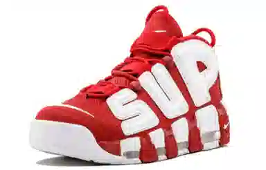 Supreme x Nike Air More Uptempo red