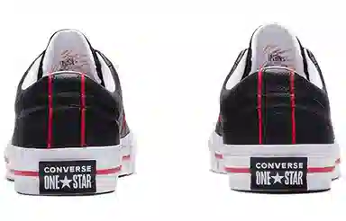 Converse One Star Low Black Red
