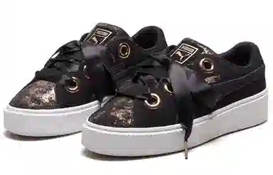 PUMA Platform Low Black Gold