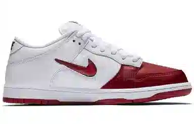 Supreme x Nike Dunk SB Low White Red