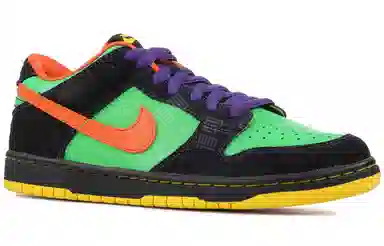 Nike Dunk SB Green Spark Hoop Orange