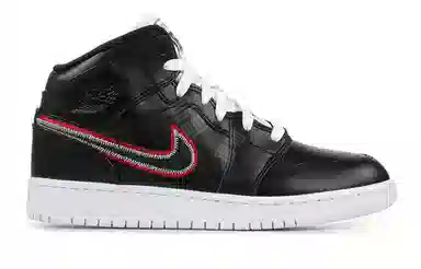 Jordan Air Jordan 1 Mid "Destroyed The Game" Black Red