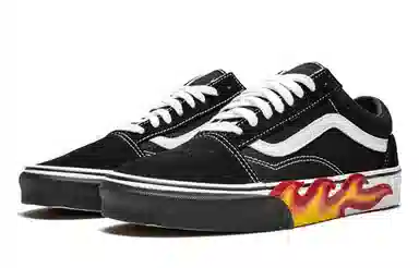 Vans Old Skool Flame Cut Out Black