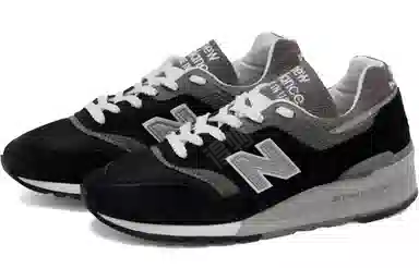 New Balance 997 Black Grey D Width