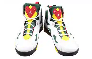 Jordan True Flight White Green Yellow
